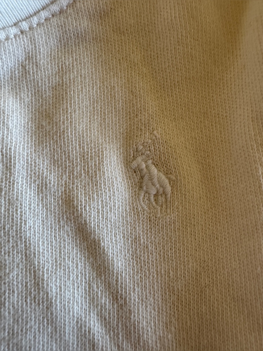 Ralph Lauren Baby Girls 9M Cream Peplum Sweatshirt Top NWT - Picture 5 of 7